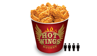 Menu bucket 33x hot wings